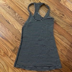 Lulu Lemon black & white striped tank